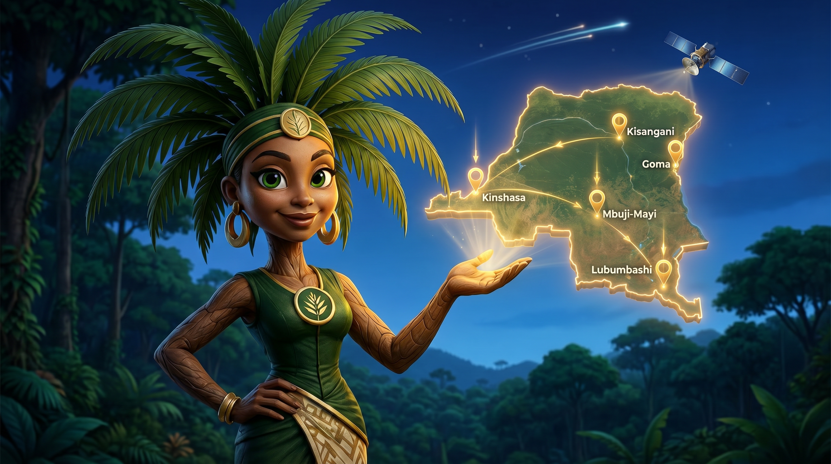 Zola with holographic DRC map